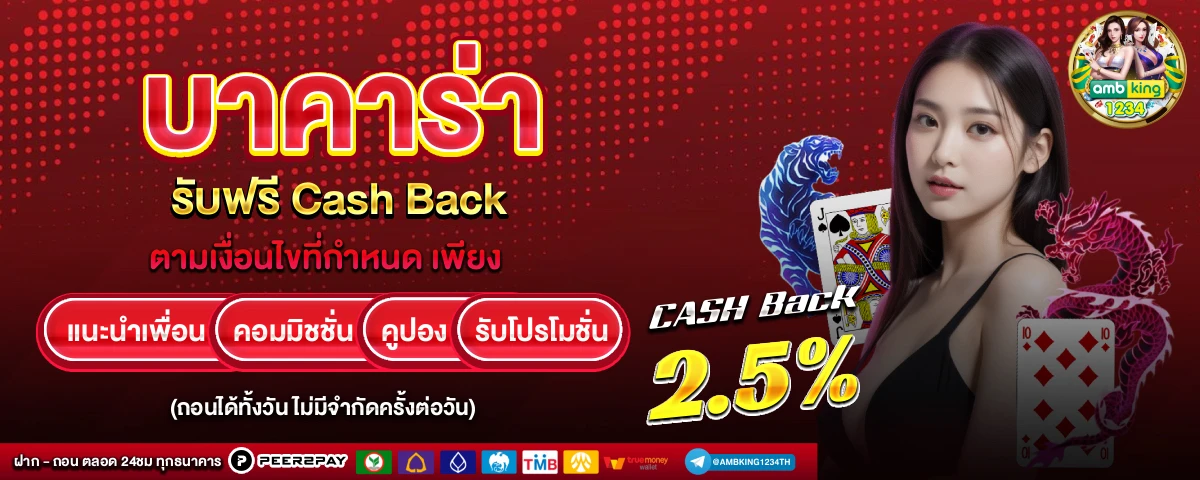 คาสิโนออนไลน์ฝากถอนไม่มีขั้นต่ำ - แบนเนอร์โปรโมชั่น