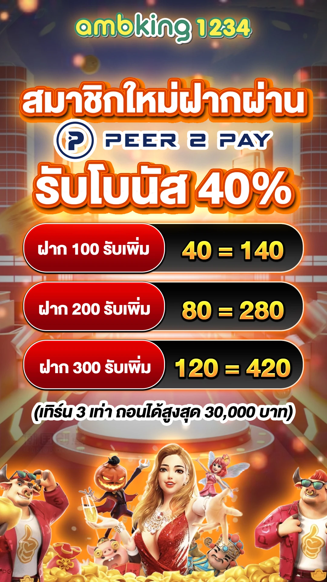 5 รับ100 ทํา 300 ถอนได้ 100 วอ ล เล็ ต - แบนเนอร์โปรโมชั่น